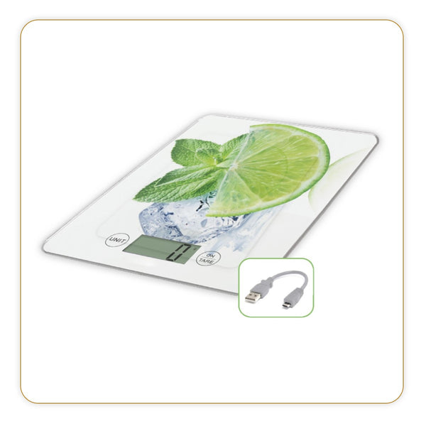Kitchen scale, Slim Citron USB, without battery - Ref 8544