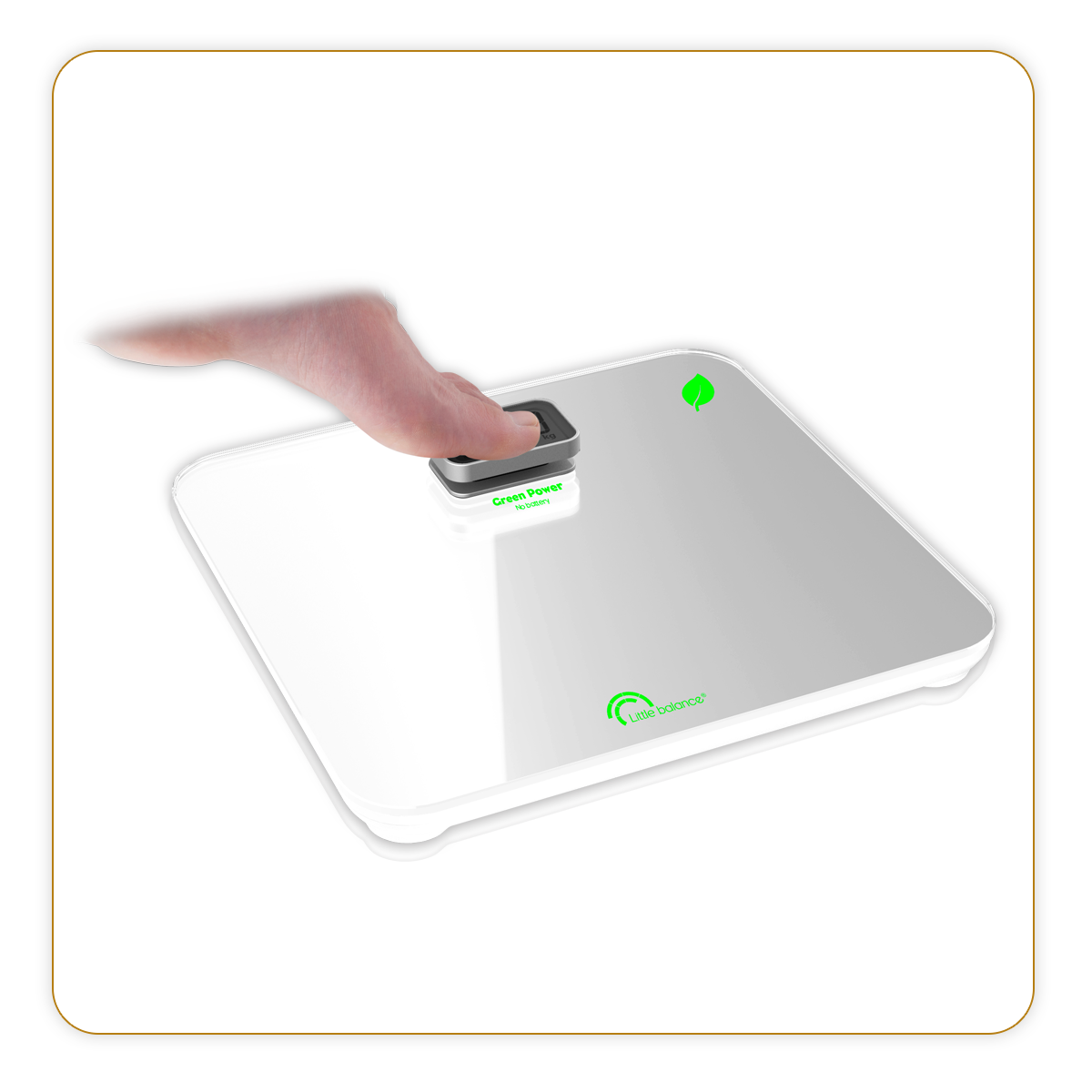 Pèse-Personne électronique Green Power - LITTLE BALANCE - Magic-Start -  Blanc/vert - 180 kg - Sans pile - Cdiscount Electroménager