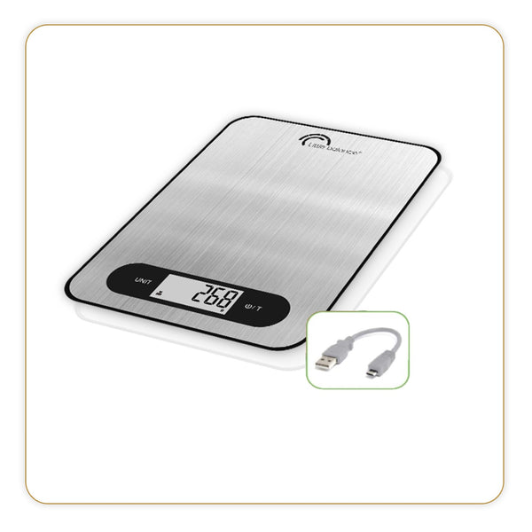 Kitchen scale, Slim Inox USB, without battery - Ref 8550