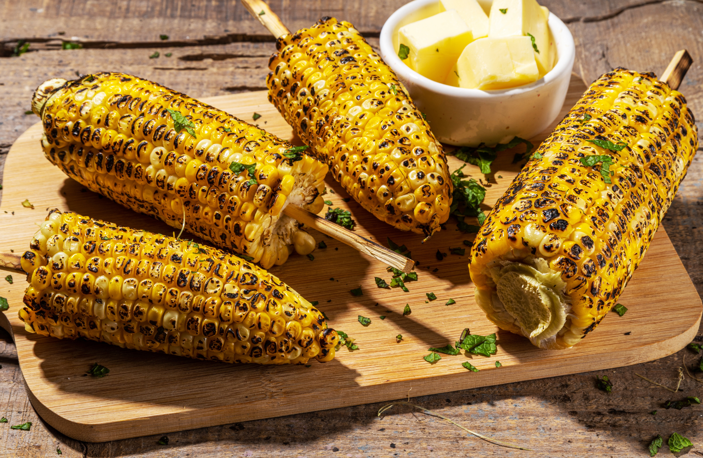 Épis de maïs rôtis au Air Fryer