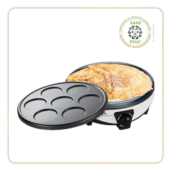 Crêpière, Duo 1000, Blanche - Ref 8212