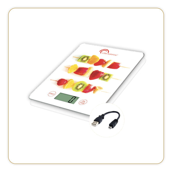 Balance de cuisine, Slim Apérifruits USB, Sans pile - Ref 8549