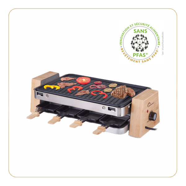 Appareil à Raclette, Wood 8 - Ref 8388