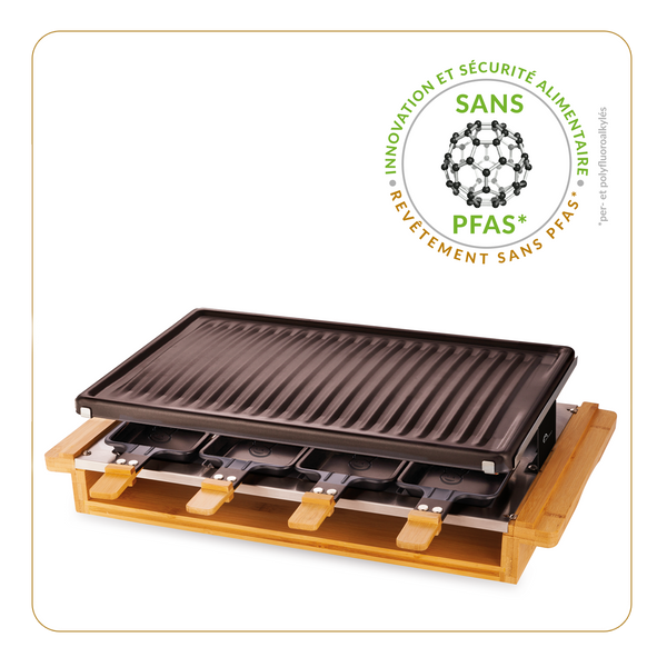 Macchina per raclette Meuuuh Premium Bamboo 8 - Ref 8501