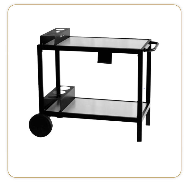 Plancha Barbecue Trolley, Multi Pro Stainless Steel/Black - Ref 8573