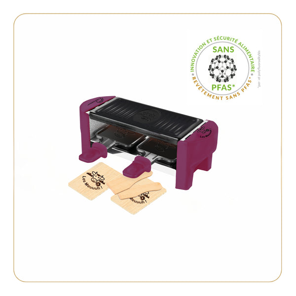 Appareil à Raclette, Meuuuh Duo, Prune - Ref 8615