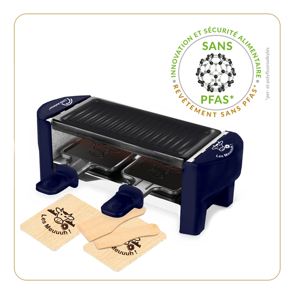 Raclette machine, Meuuuh Duo, Midnight blue - Ref 8616