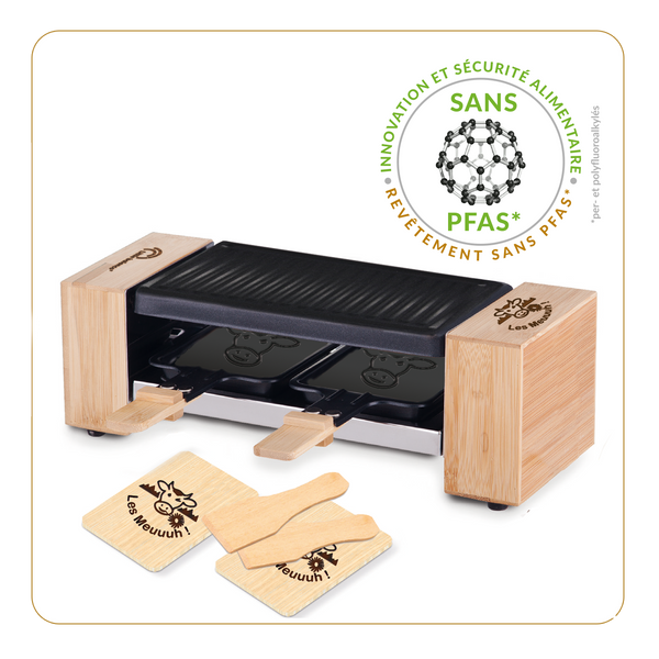 Raclette Meuuuh Duo, legno - Ref 8618