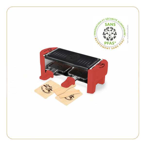 Appareil à Raclette, Meuuuh Duo, Rouge Brique - Ref 8631