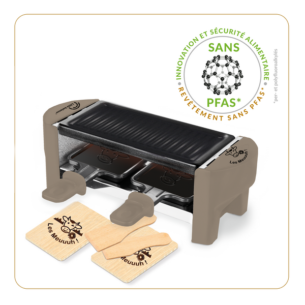 Raclette machine, Meuuuh Duo, Nutmeg - Ref 8693