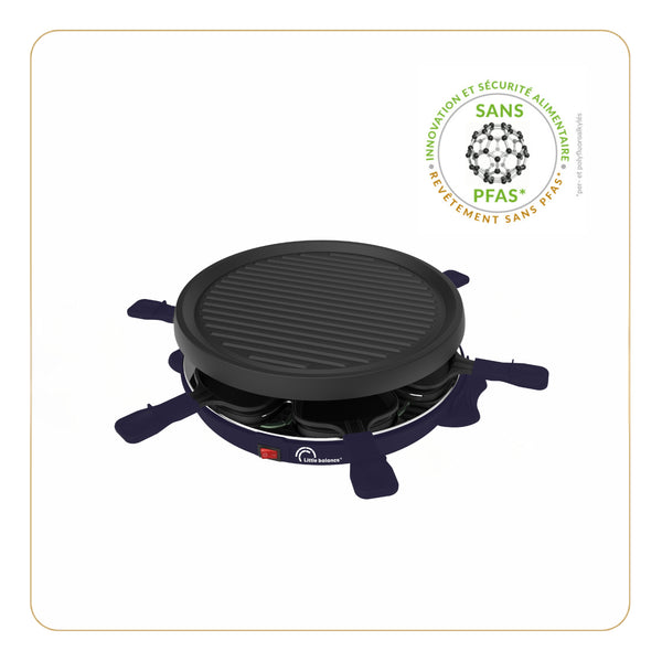 Appareil à raclette, Cheese & Fun 6, Bleu nuit - Ref 8747