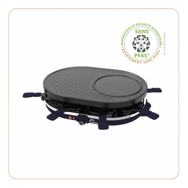 Raclette machine, Multi Cheese 8, Midnight blue - Ref 8749