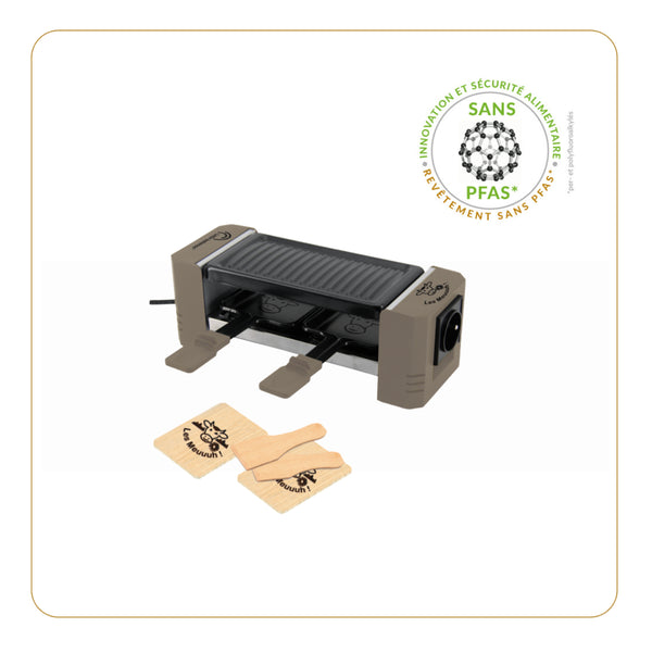 Appareil à raclette, Happy Connect 2 Meuuuh, Muscade - Ref 8763