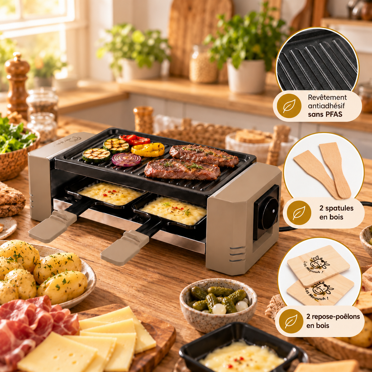 Raclette conviviale pour 2 personnes