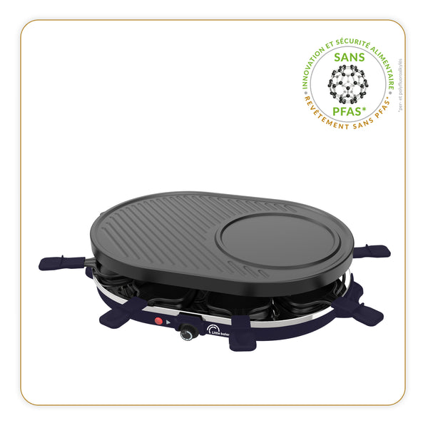 Raclette machine, Multi Cheese 8, Midnight blue - Ref 8749